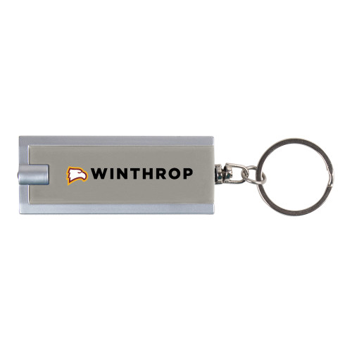  Turbo Silver Flashlight Key Holder - Athletic Wordmark Horizontal