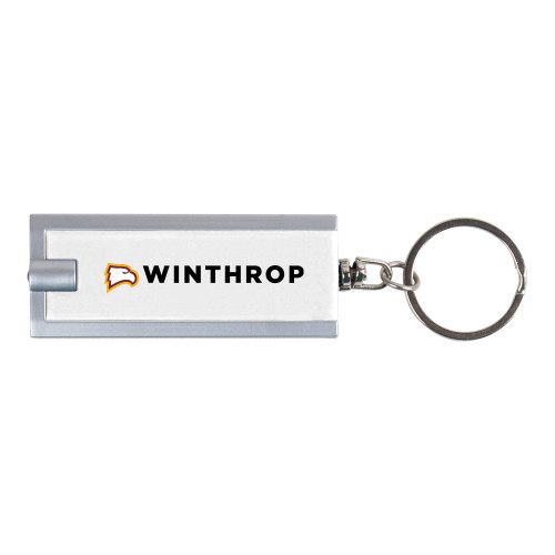  Turbo White Flashlight Key Holder - Athletic Wordmark Horizontal
