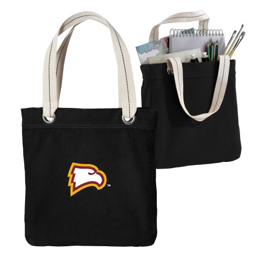  Allie Black Canvas Tote - Primary Mark