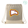 Thumbnail image for  Split Recycled Cotton Grey/Natural Drawstring Bag