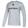 Thumbnail image for  Adidas Medium Grey Heather Fresh Long Sleeve Tee