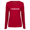 Thumbnail image for  Womens Cardinal Long Sleeve V Neck Tee 