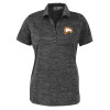 Thumbnail image for  Womens Charcoal Honeycomb Jacquard Polo