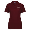 Thumbnail image for  Womens Silk Touch Burgundy Pique Polo