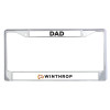 Thumbnail image for  Dad Metal License Plate Frame in Chrome