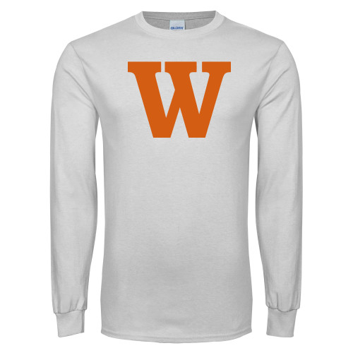  White Long Sleeve T Shirt - W