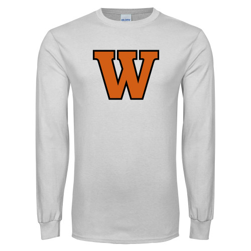  White Long Sleeve T Shirt - W - Two Color