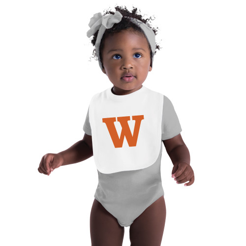  White Baby Bib - W