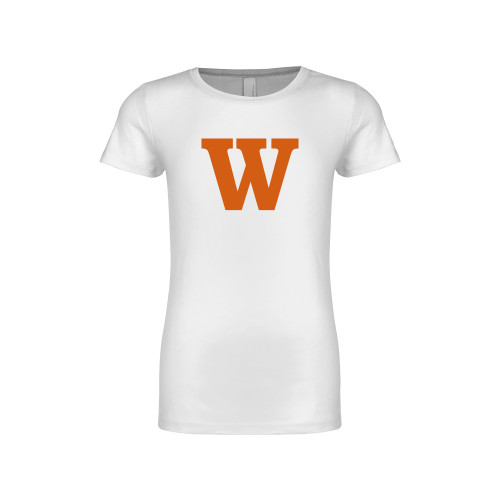  Next Level Girls White Fashion Fit T Shirt - W
