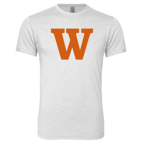  Next Level Heather White Triblend Tee - W