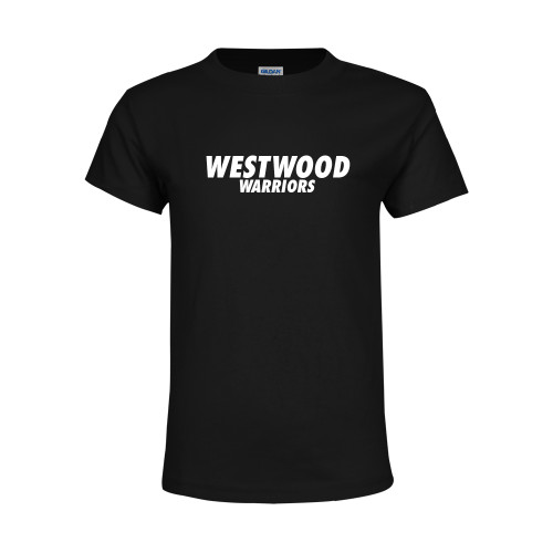  Youth Black T Shirt - Westwood Warriors