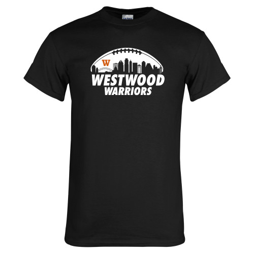  Black T Shirt - Skyline in Football