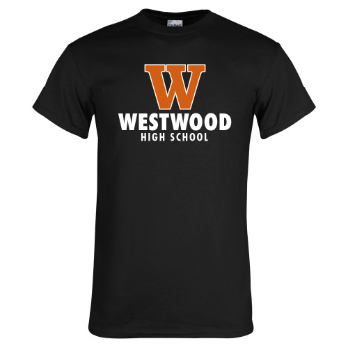  Black T Shirt - W Westwood High School Stacked