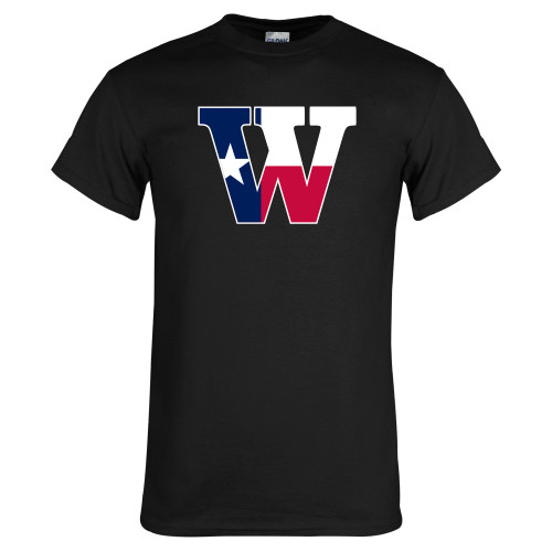  Black T Shirt - W Texas Flag