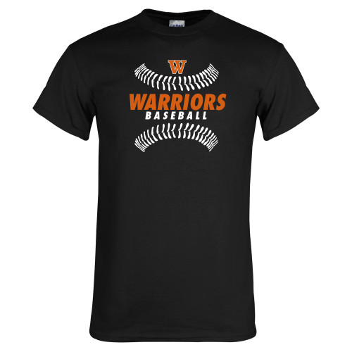  Black T Shirt - Baseball Seams