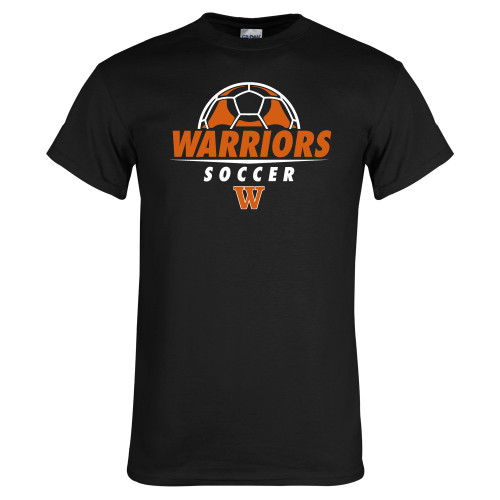  Black T Shirt - Soccer Ball