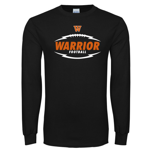  Black Long Sleeve T Shirt - Lightening Football