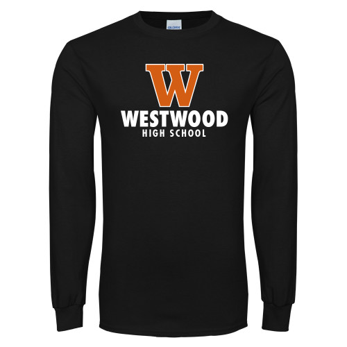  Black Long Sleeve T Shirt - W Westwood High School Stacked