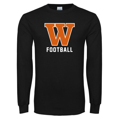  Black Long Sleeve T Shirt - Football