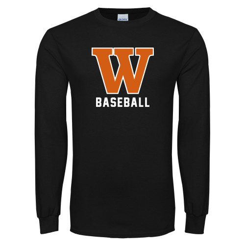  Black Long Sleeve T Shirt - Baseball