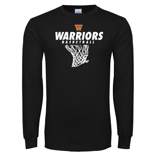  Black Long Sleeve T Shirt - Basketball Net
