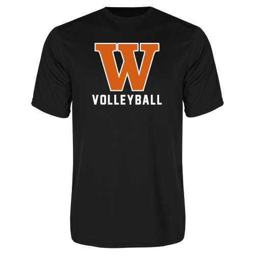  Black Performance Tee - Volleyball
