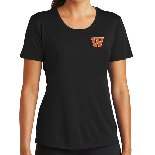 Womens Black Performance Tee - W