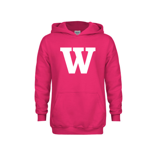  Youth Hot Pink Fleece Hoodie - W