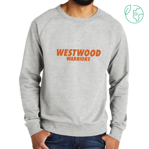  Allmade Light Grey Organic French Terry Crewneck Sweatshirt - Westwood Warriors