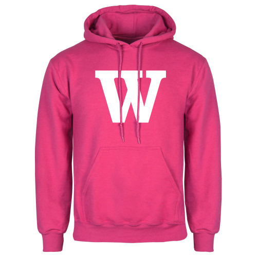  Womens Fuchsia Fleece Hoodie - W