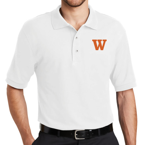  White Silk Touch Polo - W