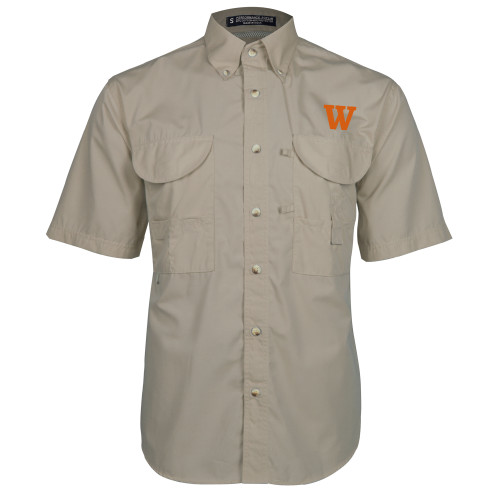  Khaki Fishing Shirt Performance Short Sleeve - W