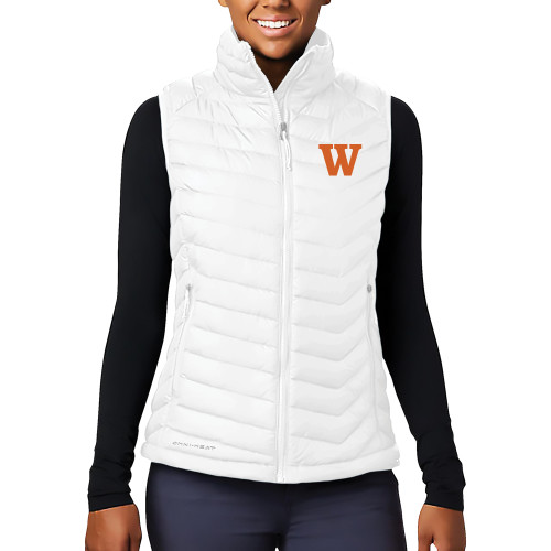  Columbia Womens White Powder Lite Vest - W