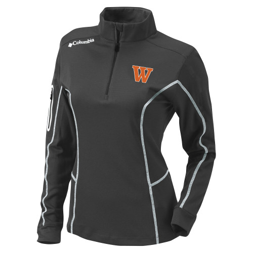  Columbia Womens Omni Wick Charcoal 1/4 Zip - W