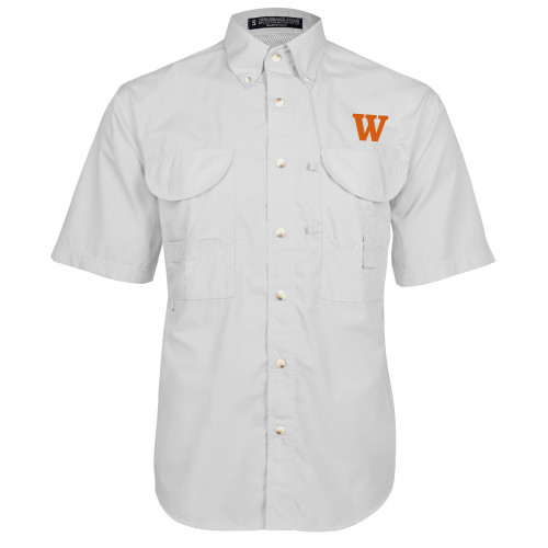  White Fishing Shirt Performance Short Sleeve - W
