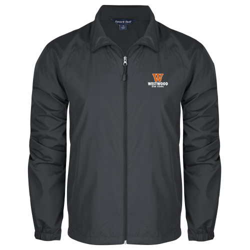  Charcoal Full Zip Wind Jacket - W Westwood High School Stacked
