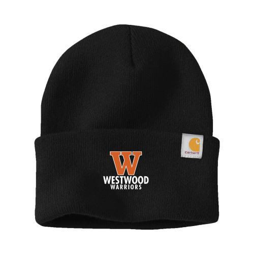  Carhartt Black Knit Beanie w/Cuff - W Westwood Warriors