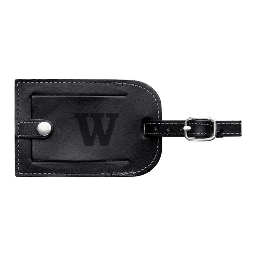  Millennium Leather Luggage Tag - W Engraved