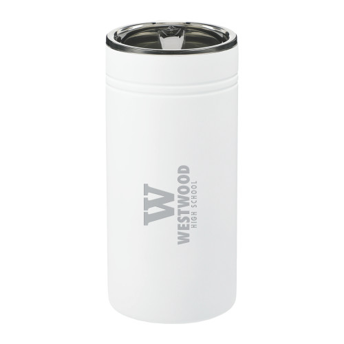  Sherpa Vacuum White Tumbler & Insulator 12oz - W Westwood High School Stacked Engraved