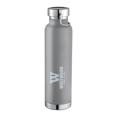  Thor Copper Vacuum Insulated Grey Bottle 22oz - W Westwood High School Stacked Engraved