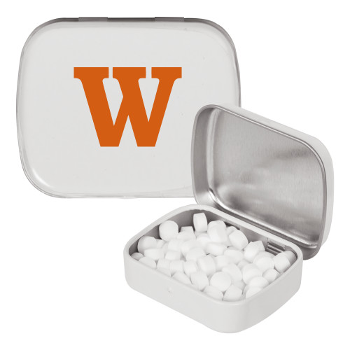  White Rectangular Peppermint Tin - W