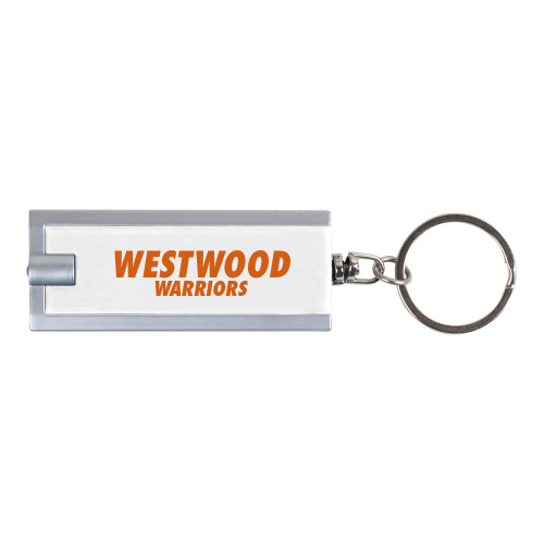  Turbo White Flashlight Key Holder - Westwood Warriors
