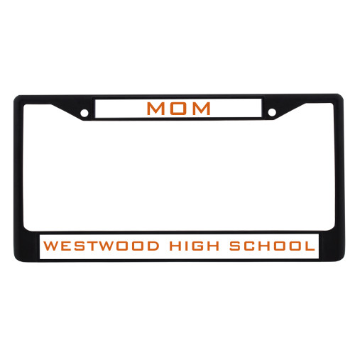  Mom Metal License Plate Frame in Black - Mom