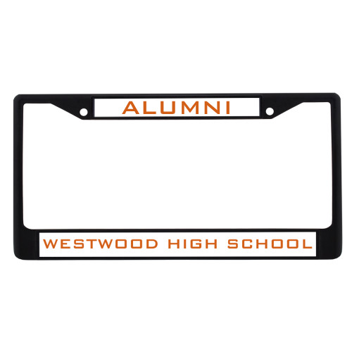  Alumni Metal License Plate Frame in Black - Alumni