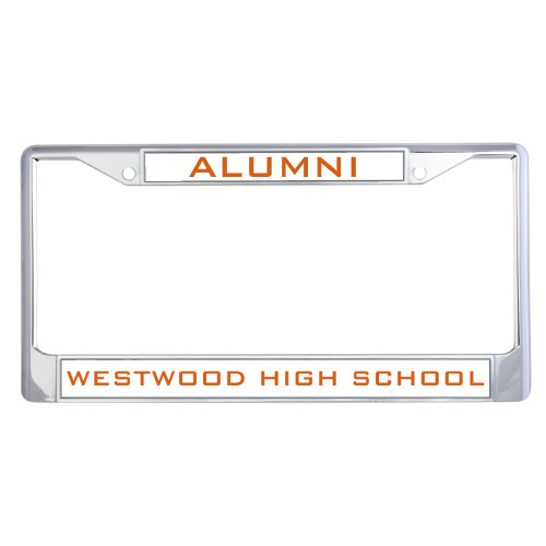 Alumni Metal License Plate Frame in Chrome - Alumni