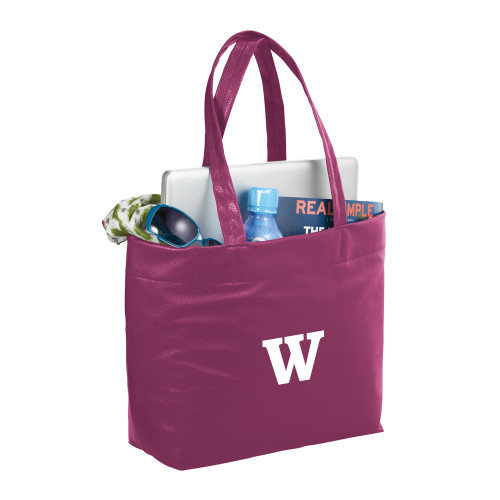  Fine Society Berry Computer Tote - W