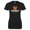 Thumbnail image for  Next Level Womens Black Boyfriend Tee