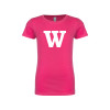 Thumbnail image for  Next Level Girls Fuchsia Fashion Fit T Shirt