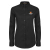 Thumbnail image for  Womens Black Twill Button Down Long Sleeve 