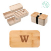 Thumbnail image for  Stackable Bamboo Fiber Beige Bento Box